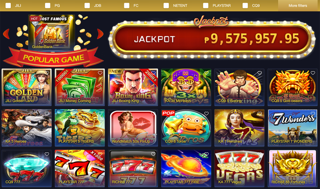 Mega Casino World Slot Games providers