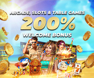 Arcade, Slots & Table Games 200% First Deposit Bonus 888 PHP