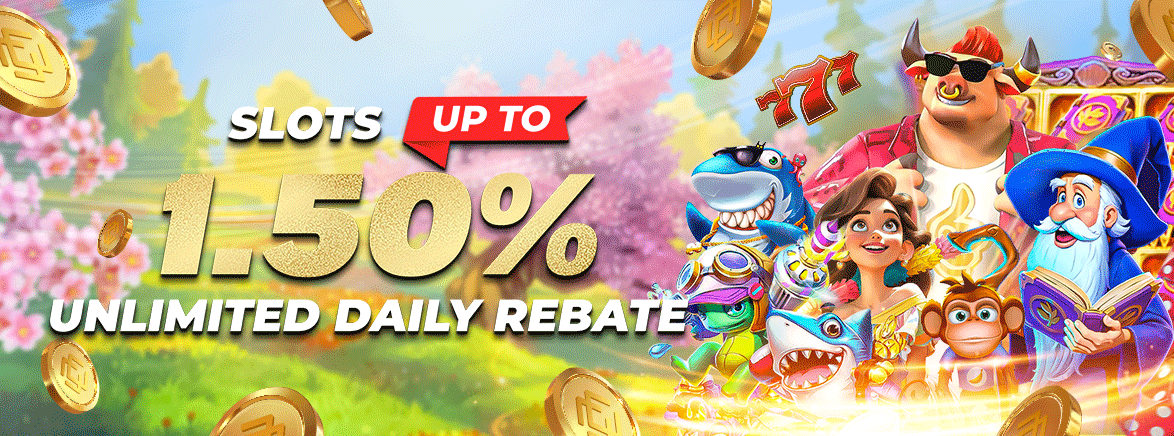 Slots 1.50% Unlimited Daily Rebate