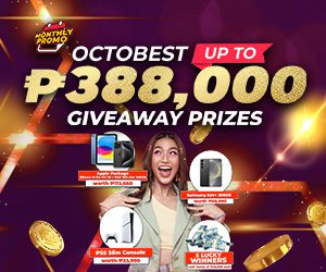 Octobest Giveaway Prizes up to 388,000 PHP